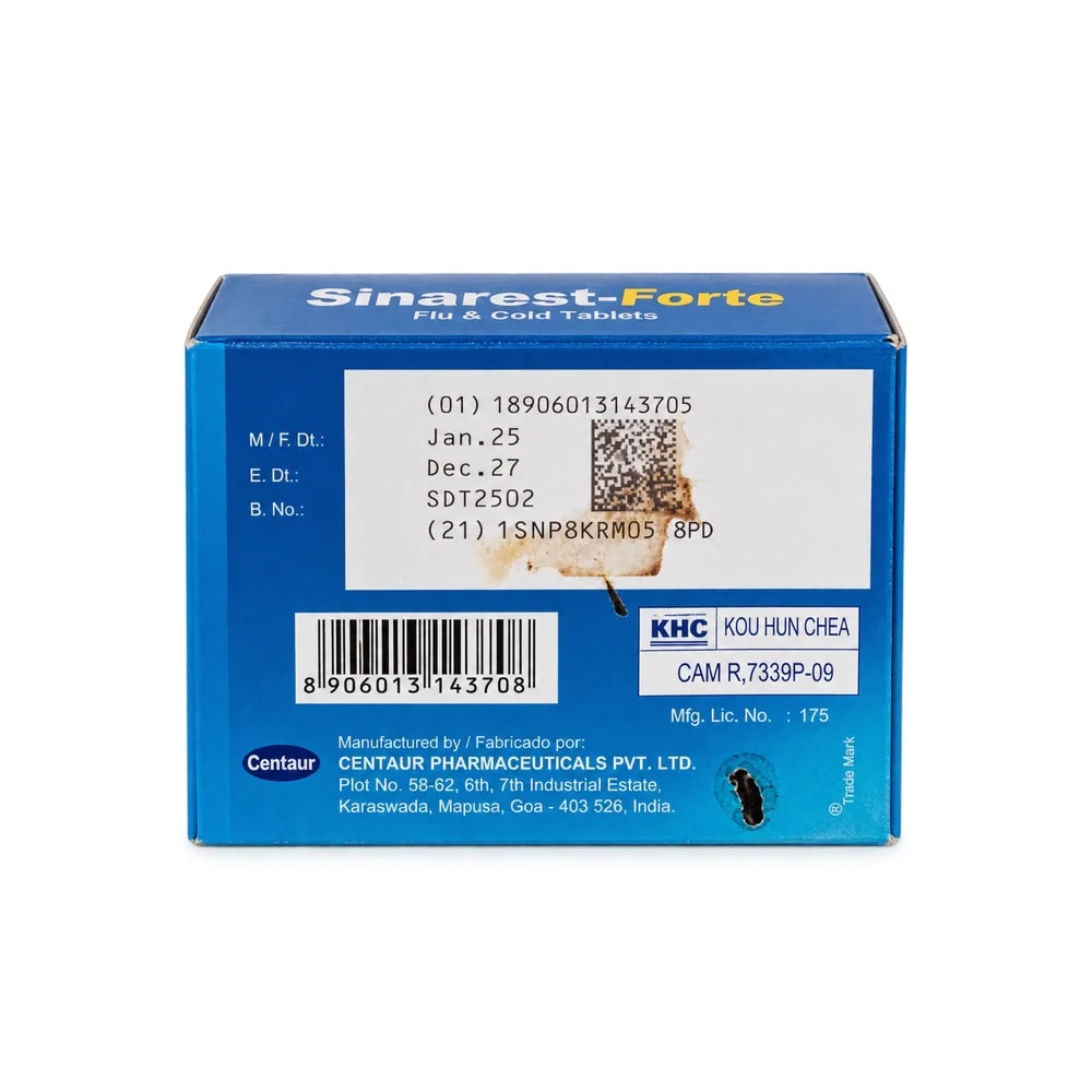 Sinarest-Forte - Pharmacy Krech hong