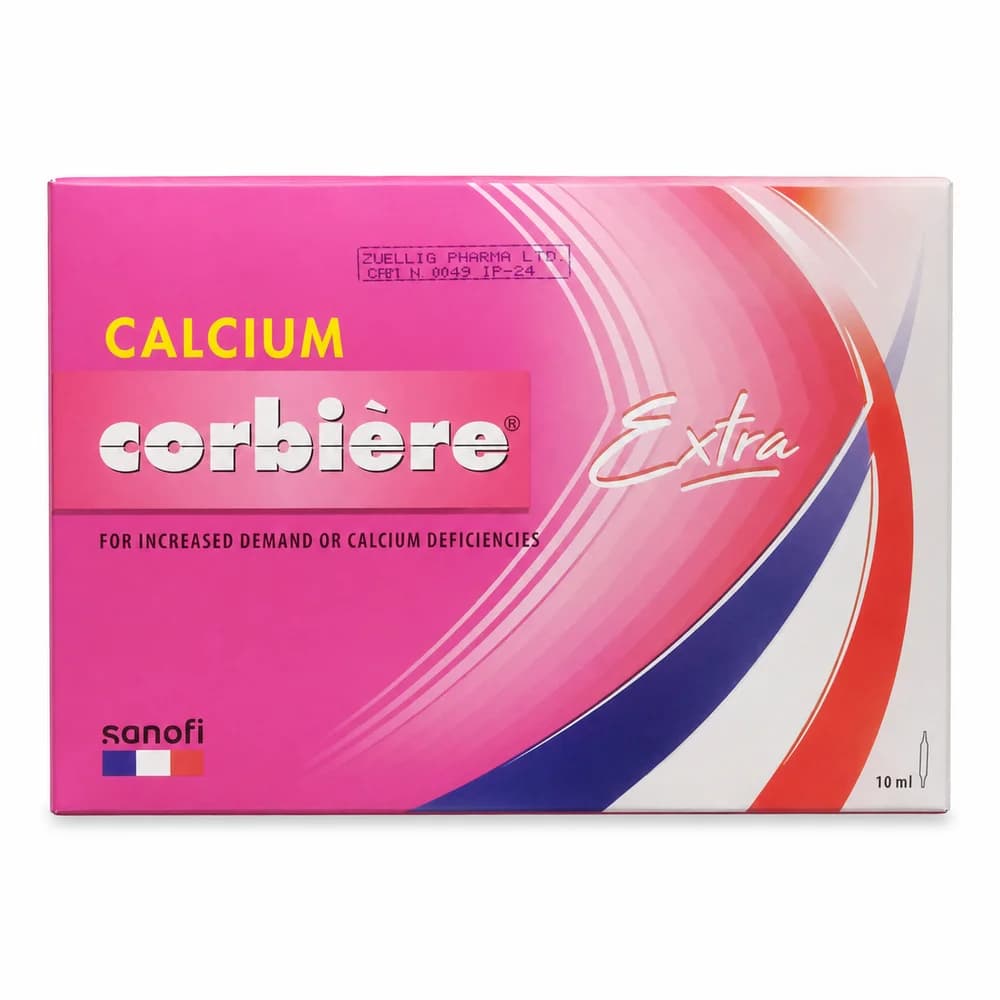 Calcium Corbière Extra Calcium supplement, 10 ml oral solution