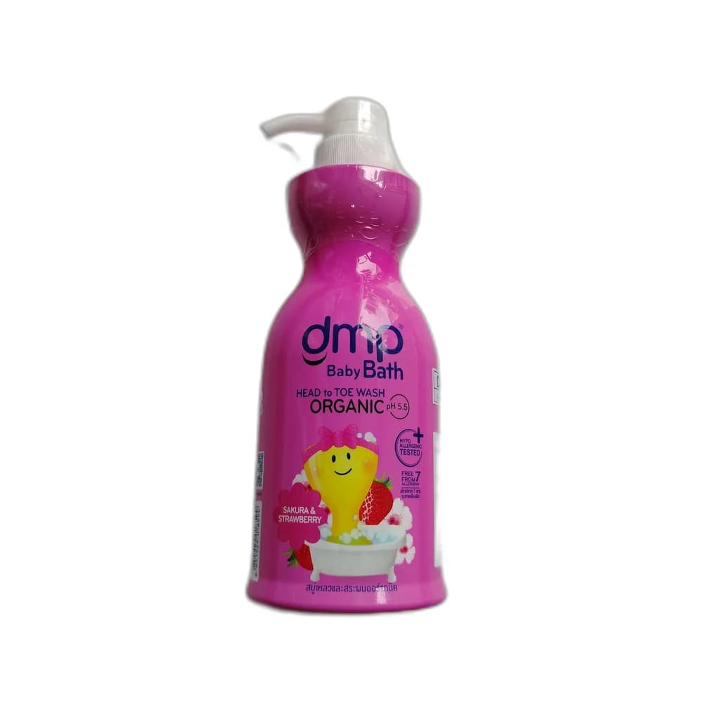dmp Baby Bath Head to Toe Wash Sakura & Strawberry Sakura & Strawberry scent 480 mL