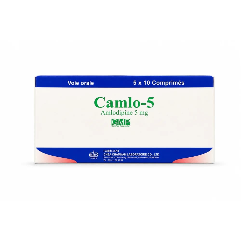 Camlo-5 Amlodipine 5 mg; 5 x 10 tablets