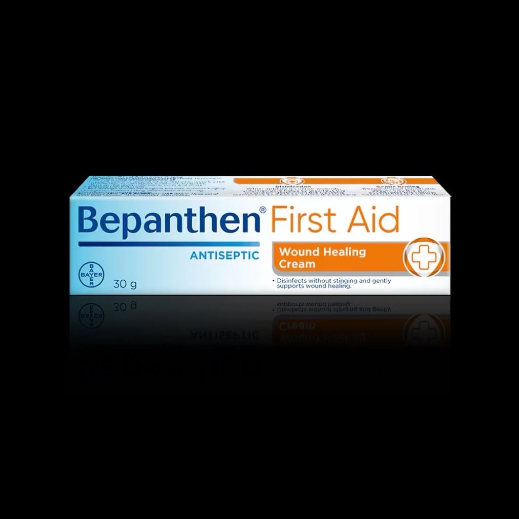 Bepanthen First Aid 30 g (50 mg dexpanthenol + 5 mg chlorhexidine hydrochloride per gram) - PONLEU DOUNG DARA PHARMACY