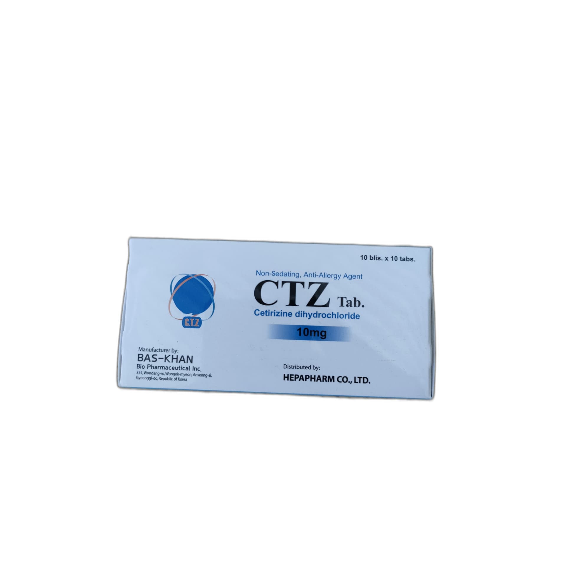 CTZ Tab Cetirizine 10mg 10mg