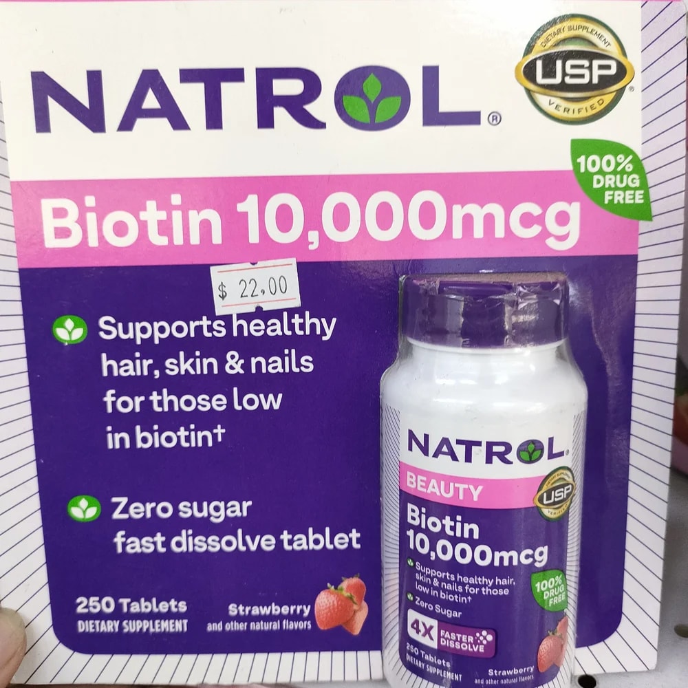 Natrol Beauty Biotin 10,000 mcg 10,000 mcg per tablet - Depot De Pharmacie "A" Kim Houy