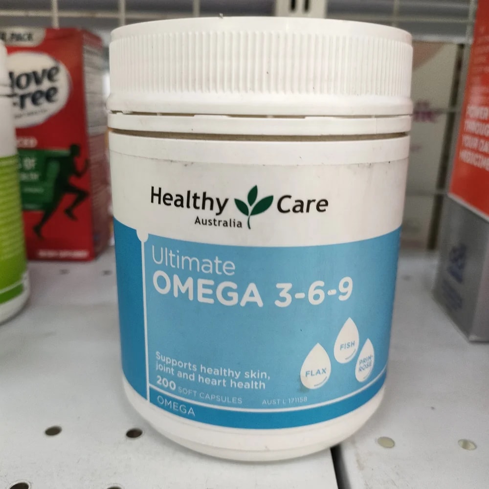 Healthy Care Ultimate Omega 3-6-9 2-3 capsules 3 times a day with a meal (adults) - Depot De Pharmacie "A" Kim Houy