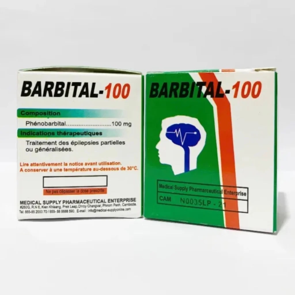Barbital-100 Phenobarbital 100mg - PONLEU DOUNG DARA PHARMACY