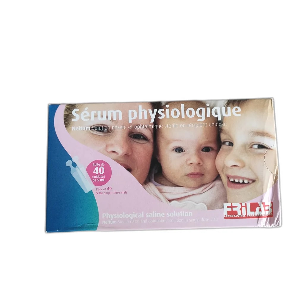 Frilab Sérum Physiologique 0.9%, 5 mL - SUKHA PHARMACY