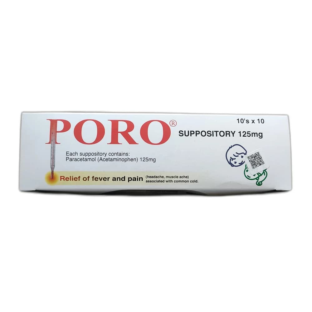Poro Suppository 125 mg 125 mg