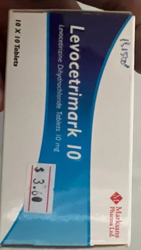 Levocetimark 10 Levocetirizine 10mg