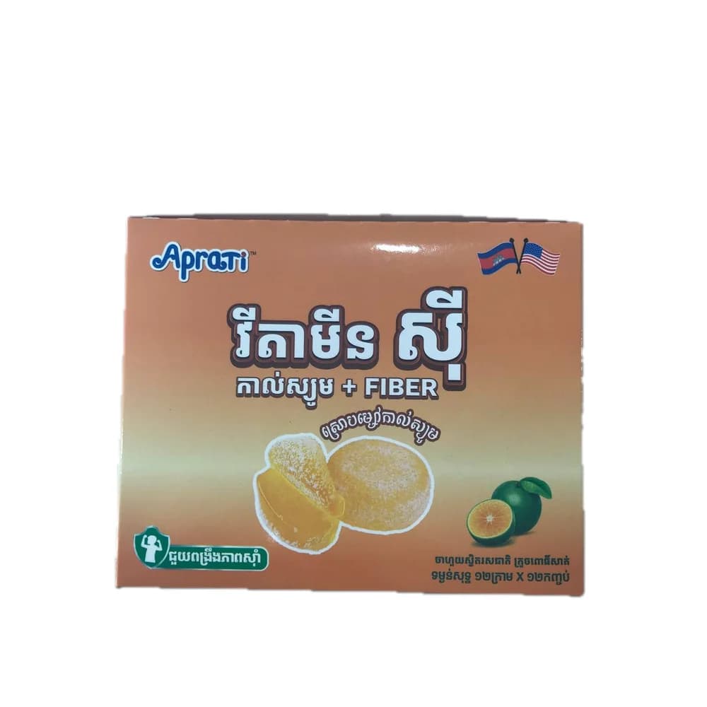Aprati Vitamin C Vitamin C 100 mg / Calcium 70 mg per 12 g pack