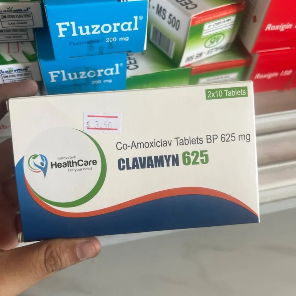 CLAVAMYN 625 Amoxicillin 500 mg + Clavulanic Acid 125 mg) - SETHIKA CARE Pharmacy