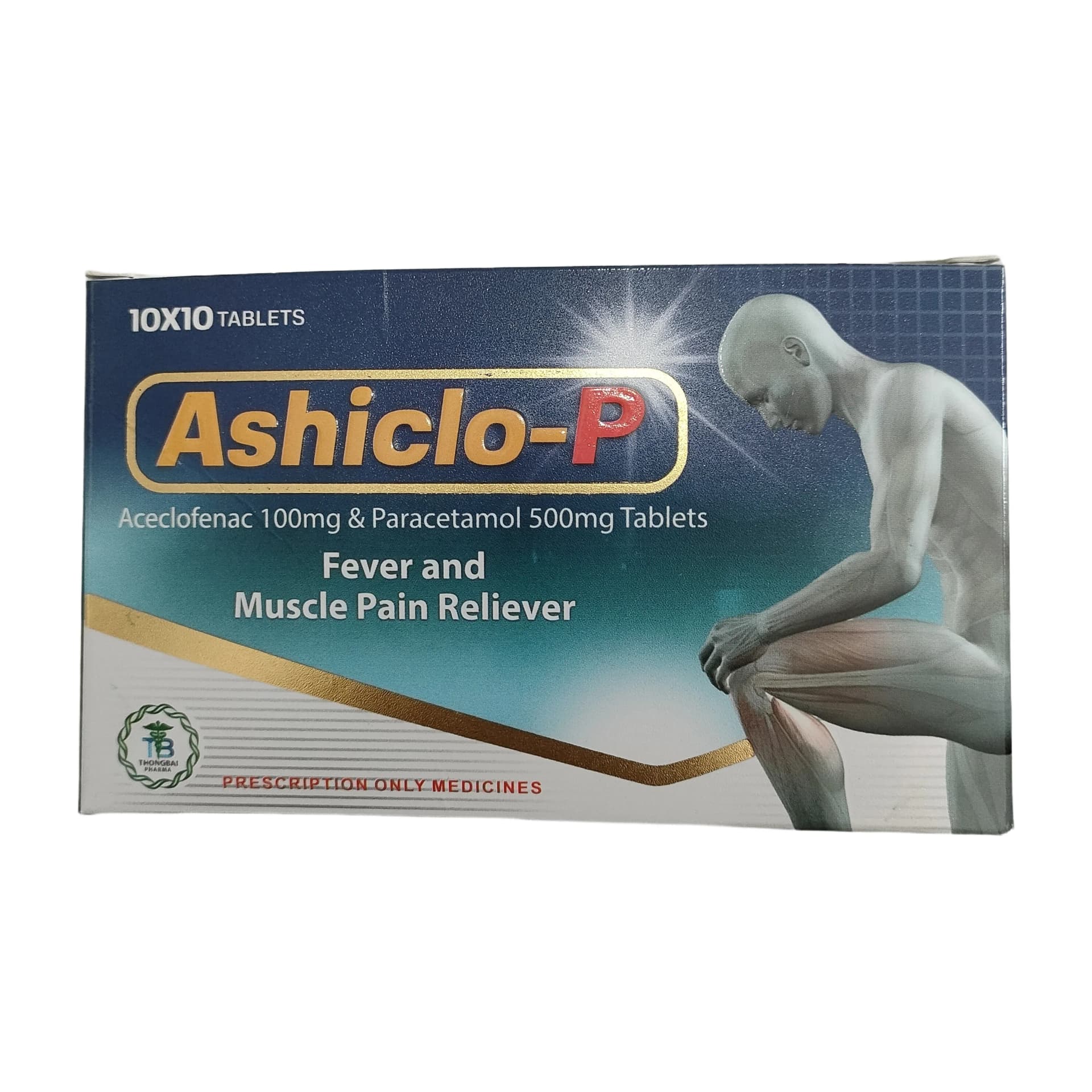 Ashiclo-P Aceclofenac 100mg + Paracetamol 500mg