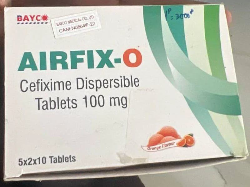 AIRFIX-O Cefixime Dispersible Tablets 100mg