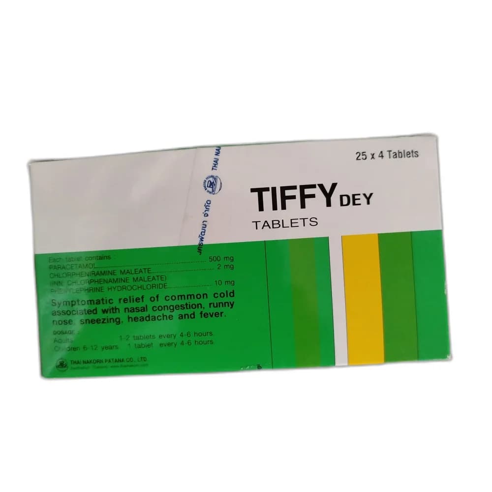 Tiffy Dey 500 mg / 2 mg / 10 mg