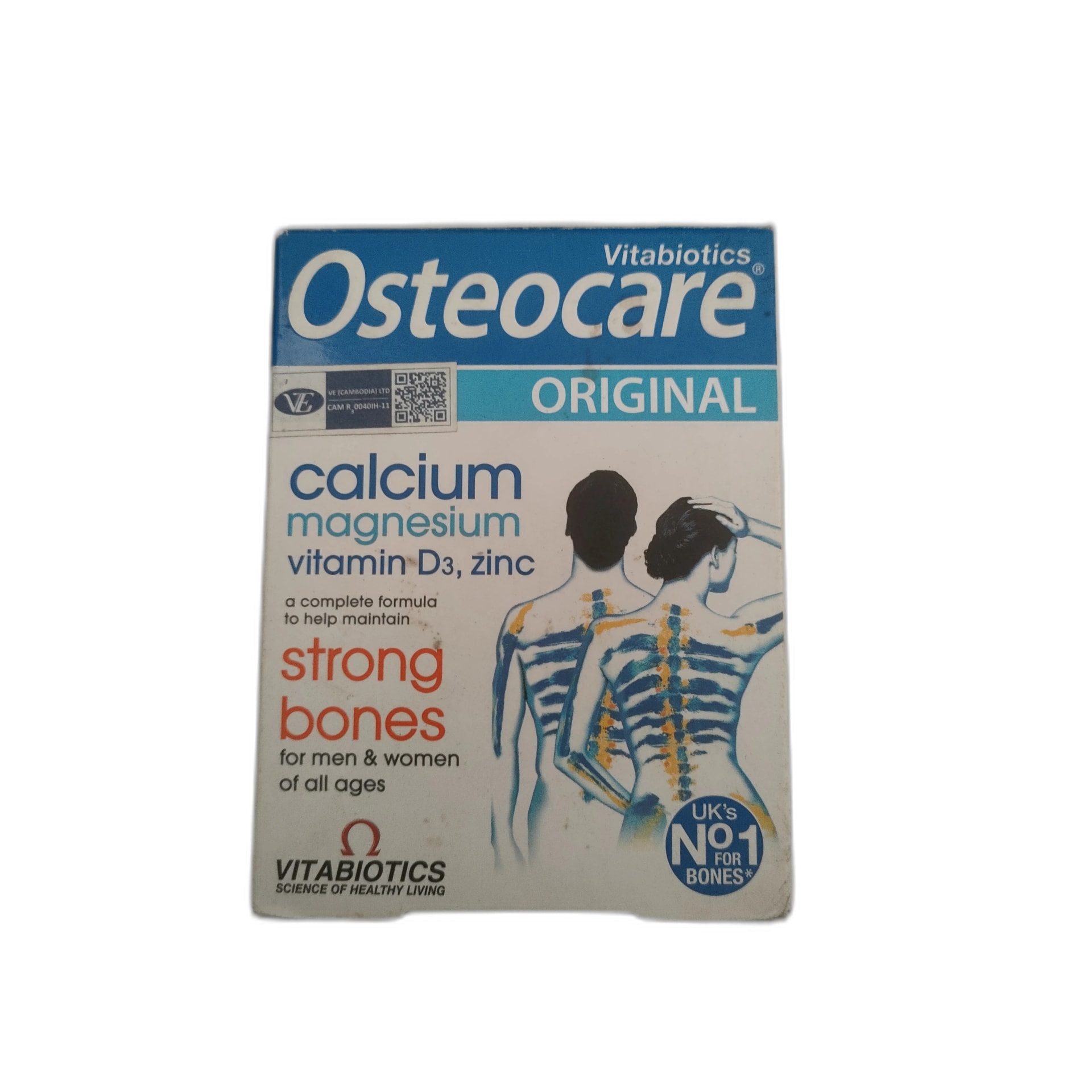 Osteocare 800 mg calcium / 300 mg magnesium / 5 µg vitamin D3 / 10 mg zinc per 2 tablets - PONLEU DOUNG DARA PHARMACY