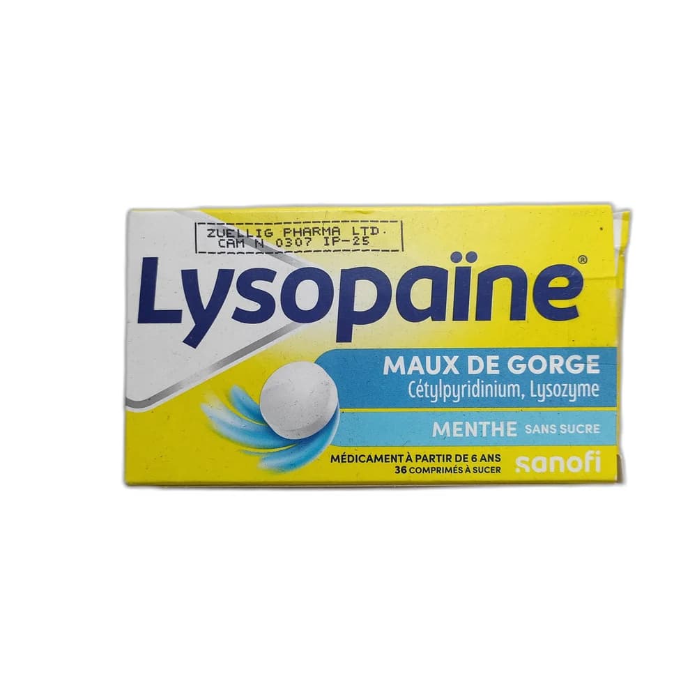 Lysopaïne 36 lozenges (2 tubes × 18)
