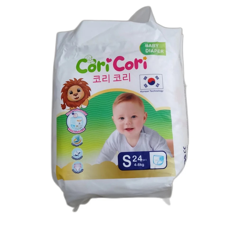 Cori Cori Baby Diaper (S, 24 pcs) S (4-8 kg) - PHARMACIE LA BELLE PHARMA
