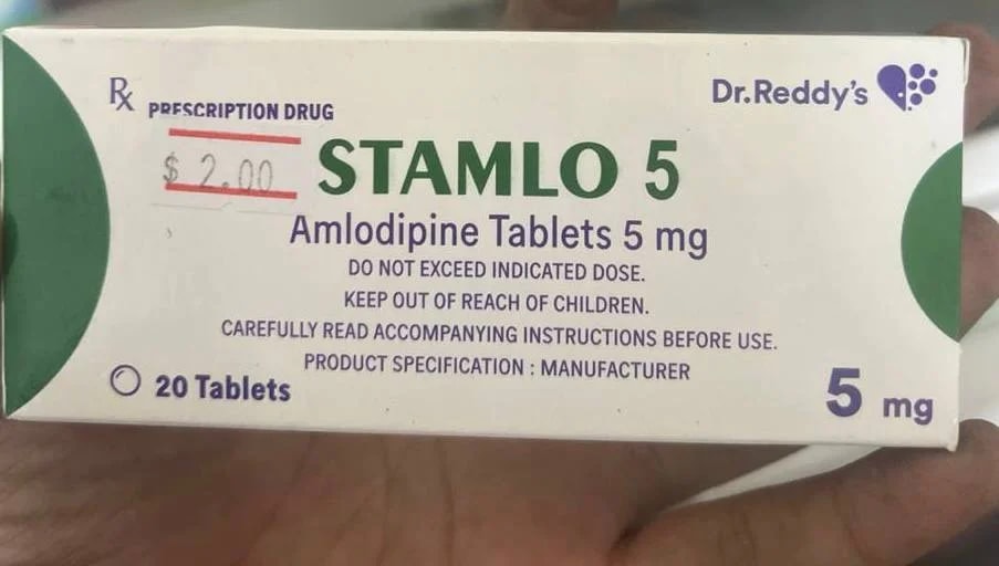 Stamlo 5 Amlodipine 5mg - α±ααααααΆα ααααΈαααα‘αΆαα