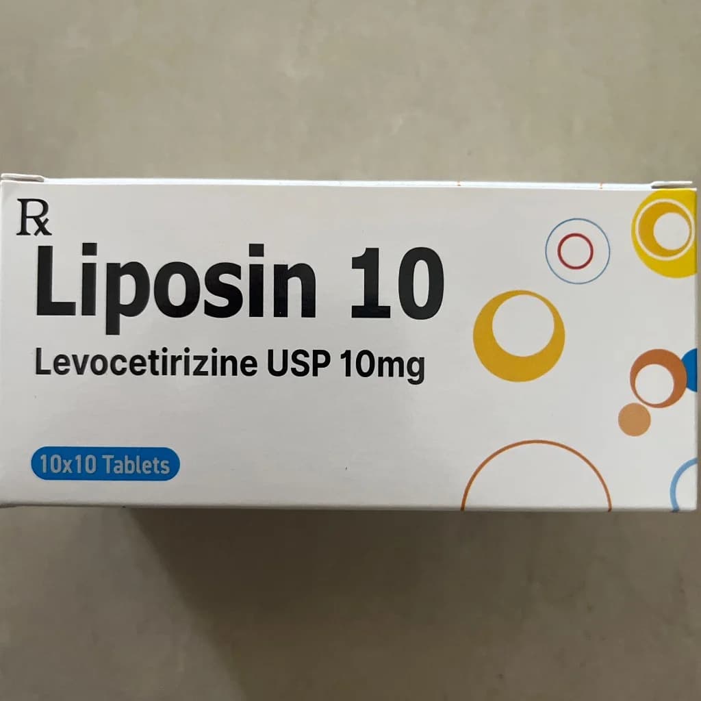 Liposin 10 Levocetirizine 10mg