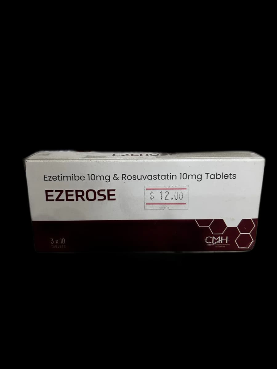 Ezerose Ezetimibe 10mg / Rosuvastatin 10mg