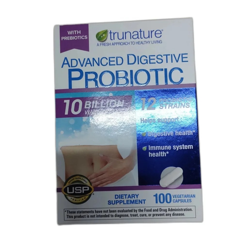 trunature Advanced Digestive Probiotic 100 capsules - Depot de Pharmacie B Rotha