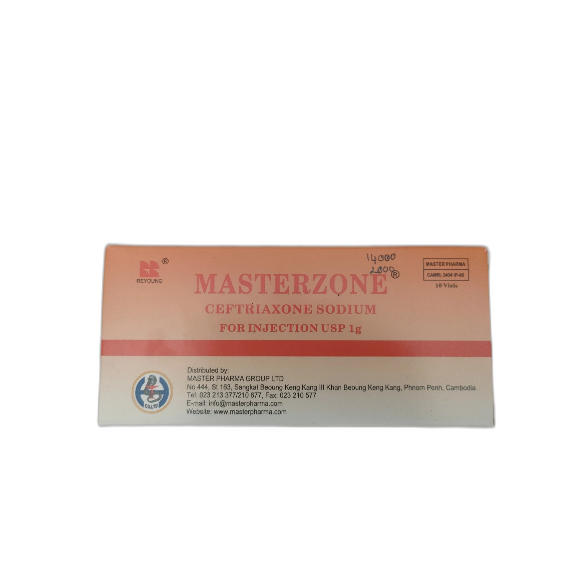 Masterzone injection 1 g - PONLEU DOUNG DARA PHARMACY
