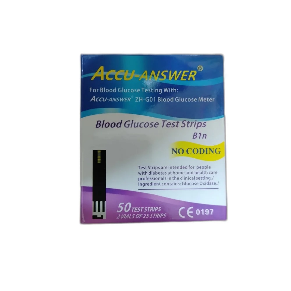 Accu-Answer 50 strips per box (2 vials of 25 strips) - PHARMA ASSIST PHARMACY