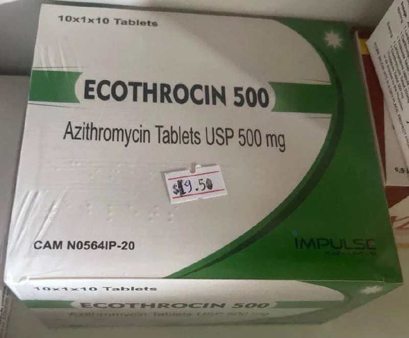 ECOTHROCIN 500 Azithromycin Tablets USP 500mg