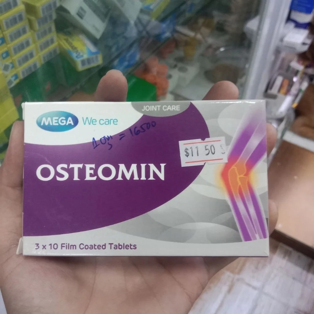 Osteomin Glucosamine sulfate 500 mg and chondroitin sulfate 400 mg film-coated tablets - Kim Yi