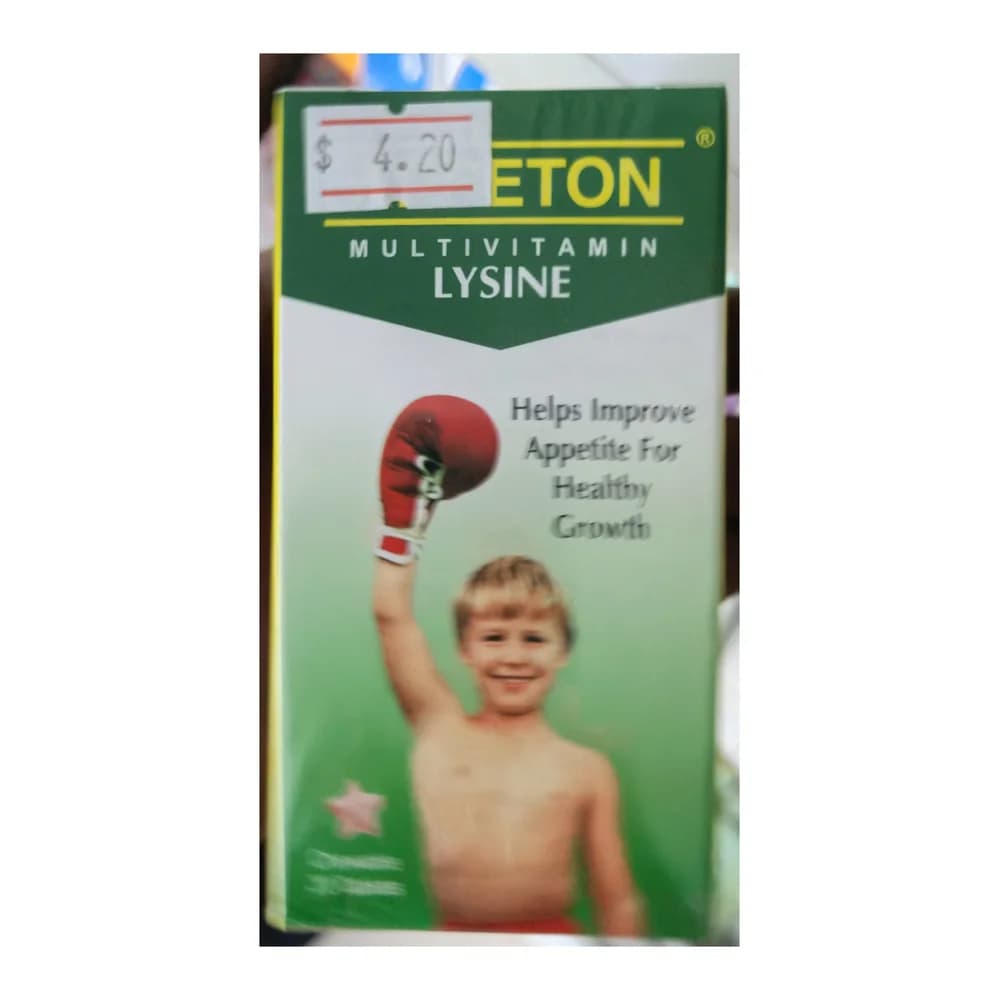 Appeton Multivitamin Lysine L-Lysine HCl 50 mg + multivitamins (per tablet)