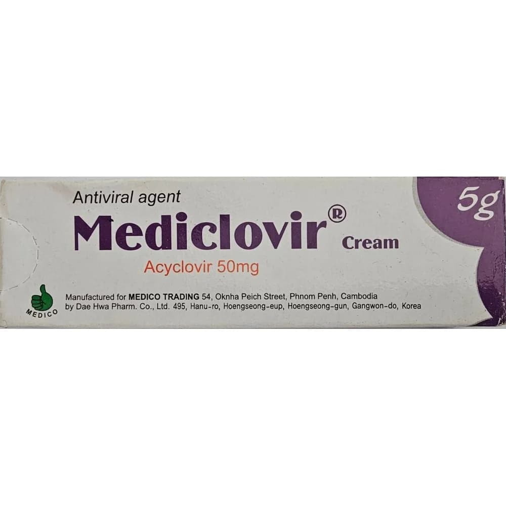 Mediclovir Acyclovir 5% (50 mg/g)