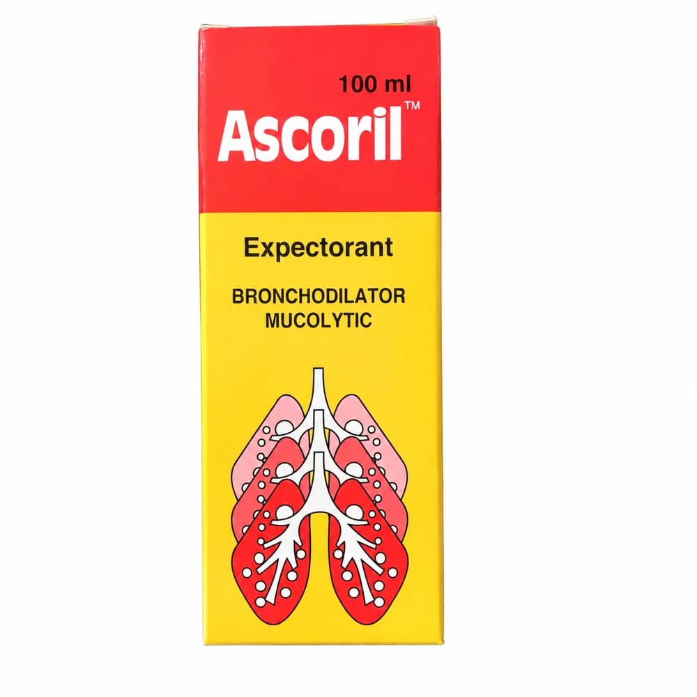 Ascoril Expectorant Syrup 2 mg / 4 mg / 100 mg / 1 mg per 10 ml