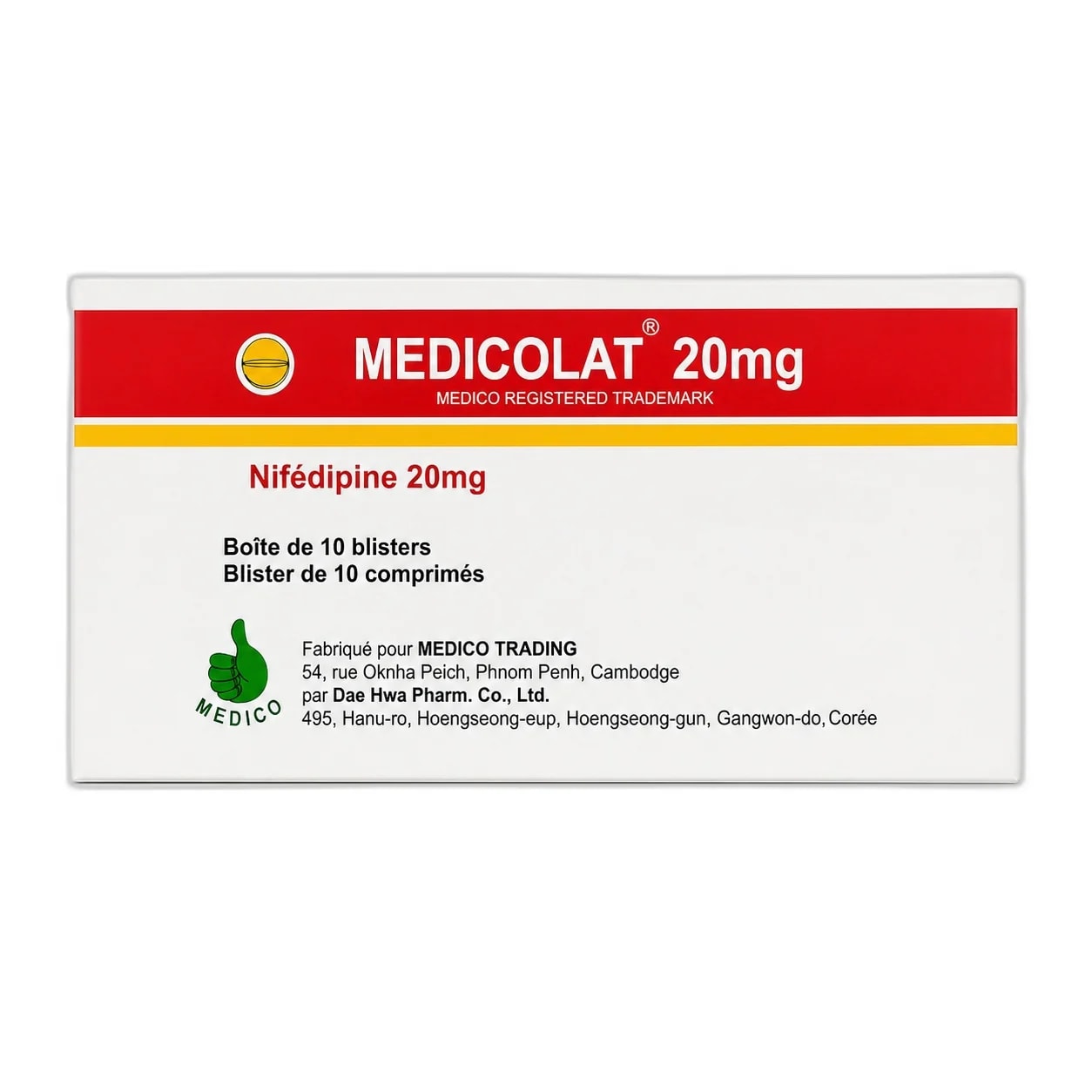 Medicolat 20 mg - PONLEU DOUNG DARA PHARMACY