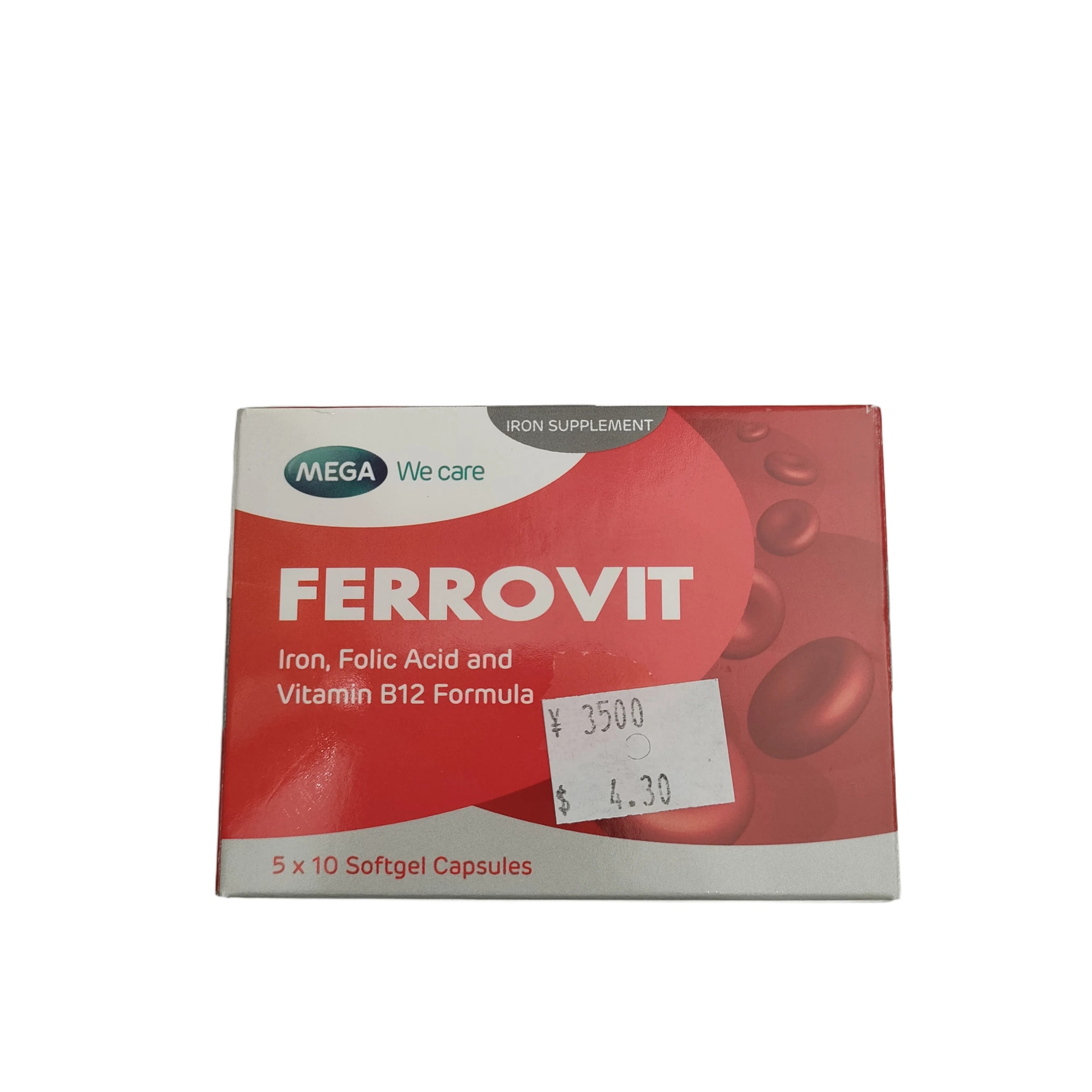 Ferrovit Iron, Folic Acid and Vitamin B12 Formula - PHARMACY PONLEU AOSOT