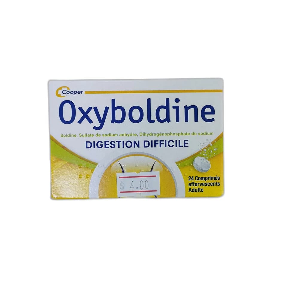 Oxyboldine Boldine 0.5 mg / Sodium sulfate anhydrous 54 mg / Sodium dihydrogen phosphate 132 mg