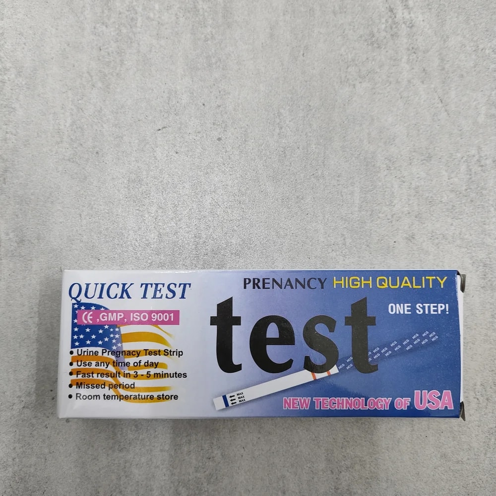 Quick Test Urine Pregnancy Test Strip Not available - Depot De Pharmacie "A" Kim Houy