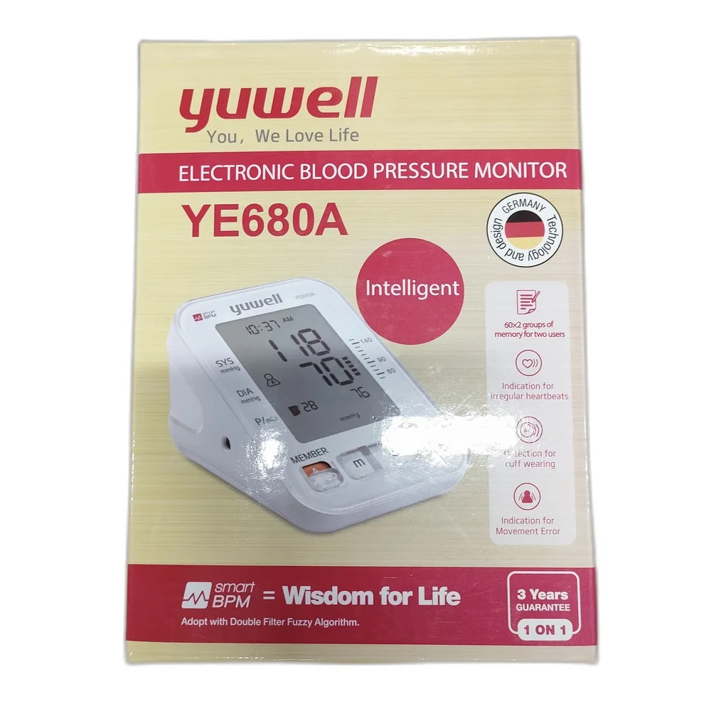 Yuwell YE680A Electronic Blood Pressure Monitor 1 device - Depot de Pharmacie B Rotha