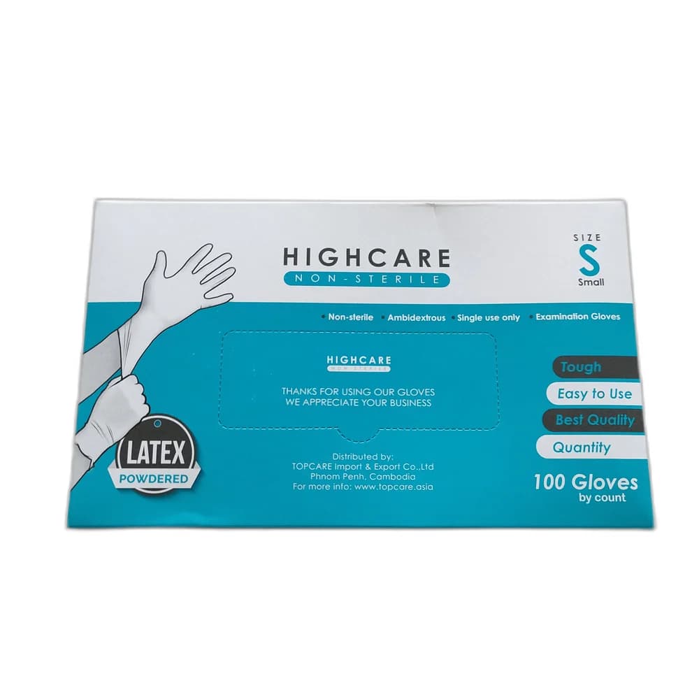 Highcare Non-Sterile Examination Gloves Small Size S