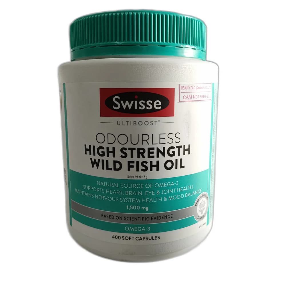 Swisse Ultiboost Odourless High Strength Wild Fish Oil 1500 mg