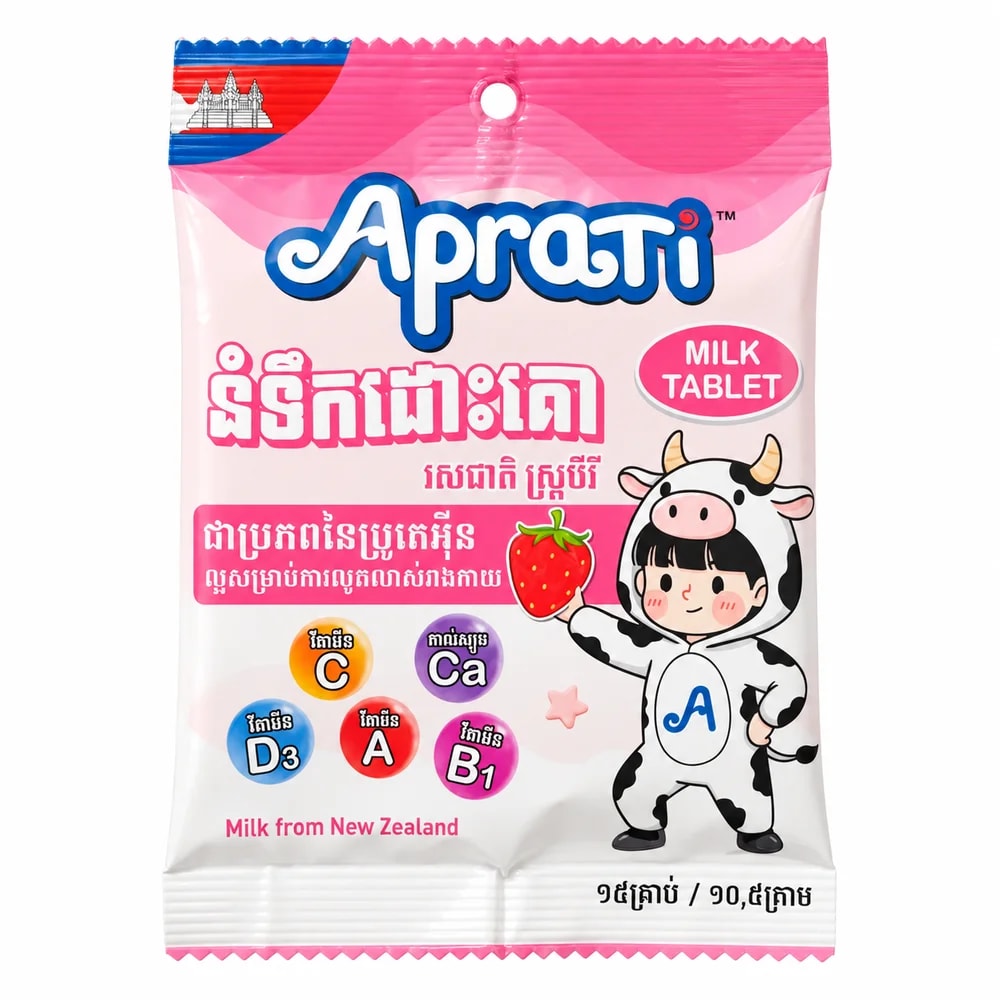 Aprati Milk Strawberry - Sann Sopheachenda Pharmacy