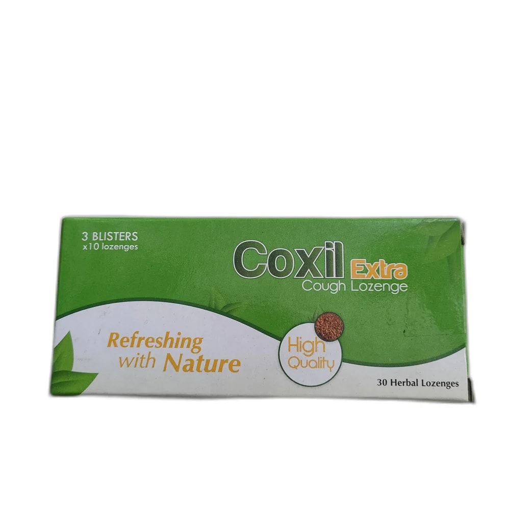 Coxil Extra Cough Lozenge30 3 blisters x 10 lozenges (30 herbal lozenges per box) - MEY PHARMA PHARMACY