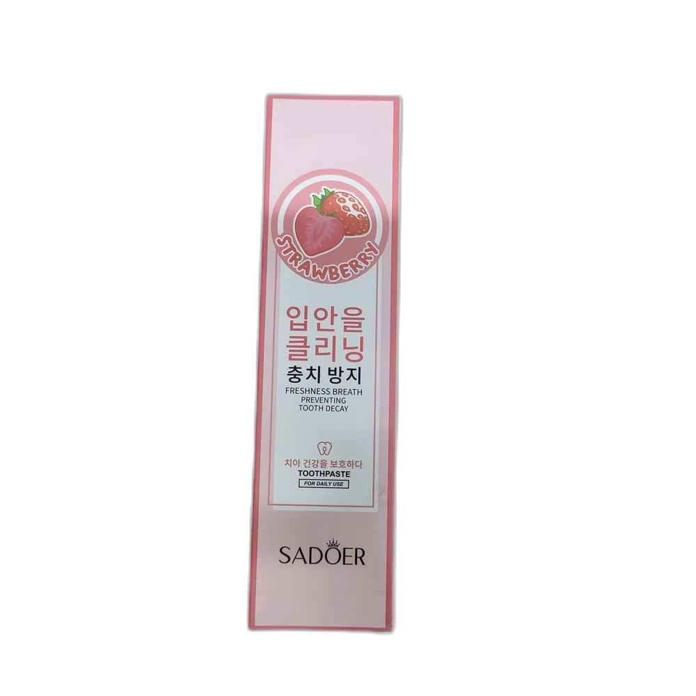 SADOER Strawberry Preventing Tooth Decay Toothpaste 100 g - Depot de Pharmacie B Rotha
