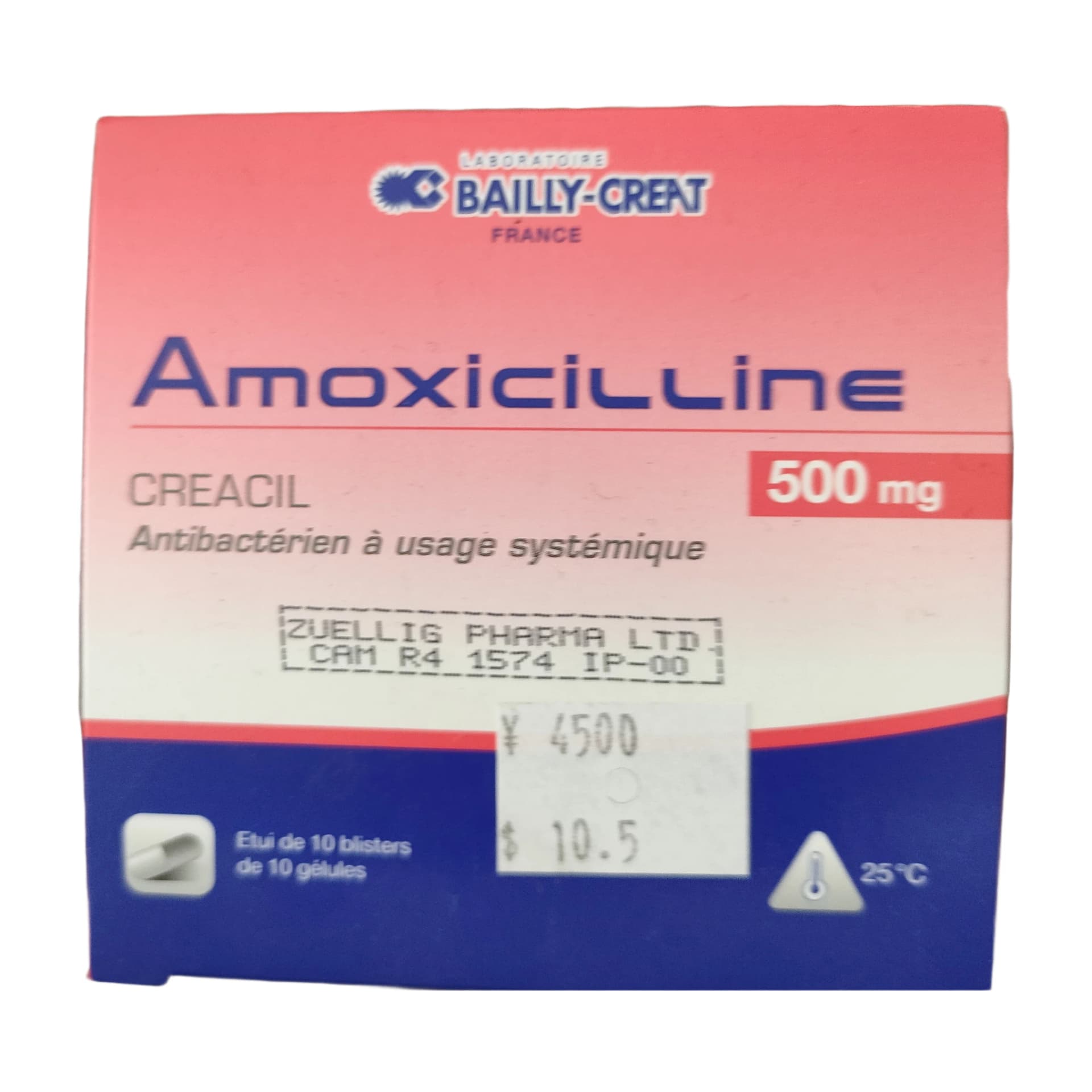 Amoxicilline 500mg