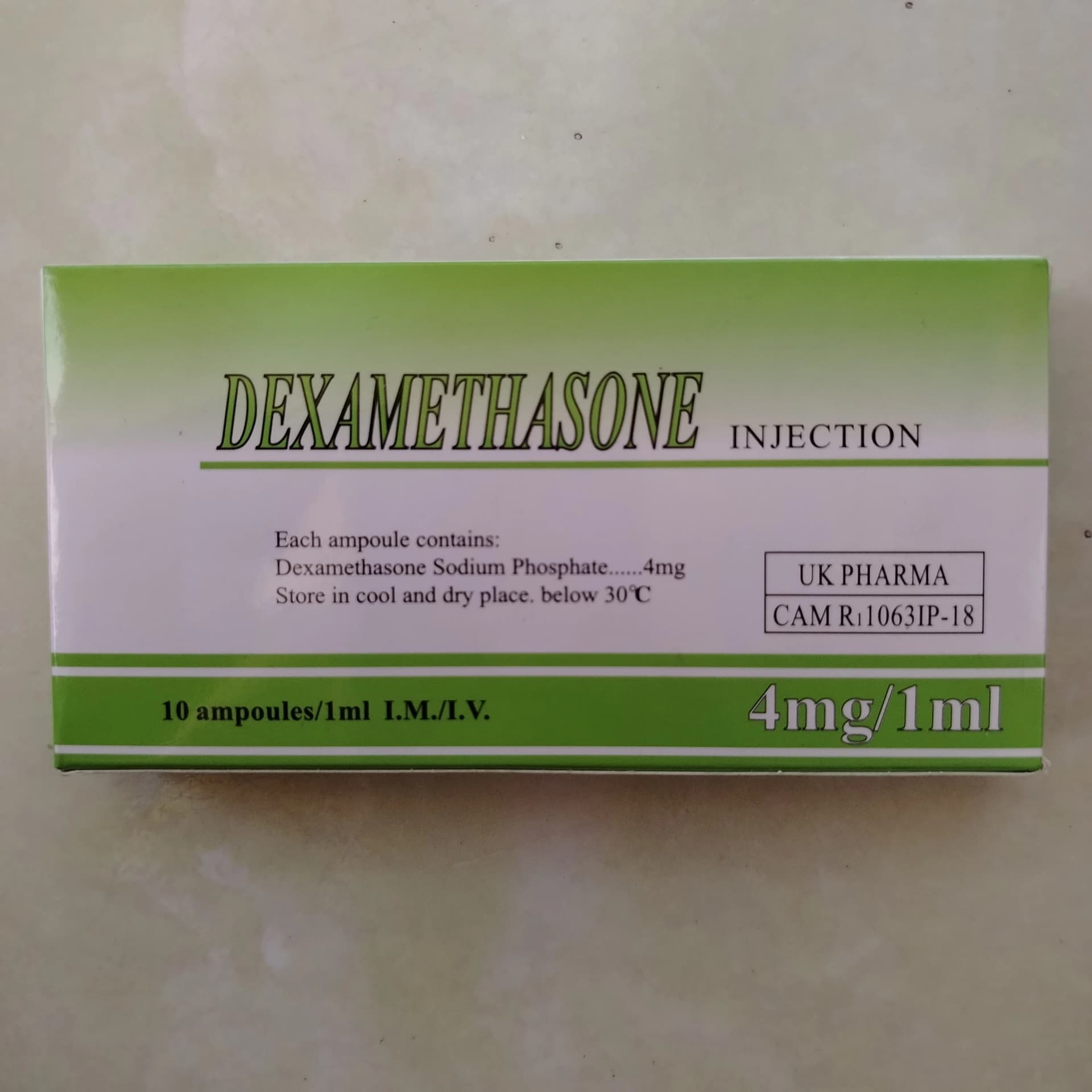 Dexamethasone Injection 4mg/1ml