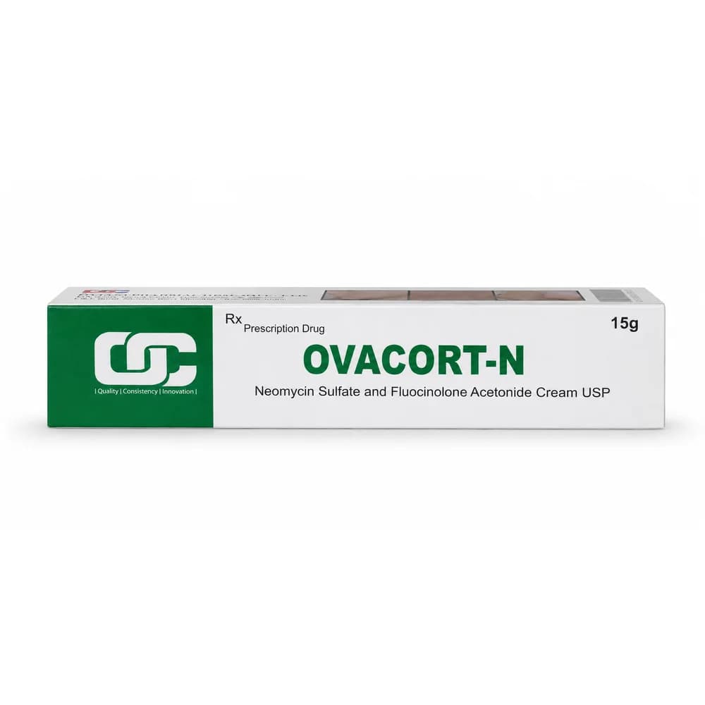 Ovacort-N Neomycin sulfate 0.5% w/w and fluocinolone acetonide 0.025% w/w