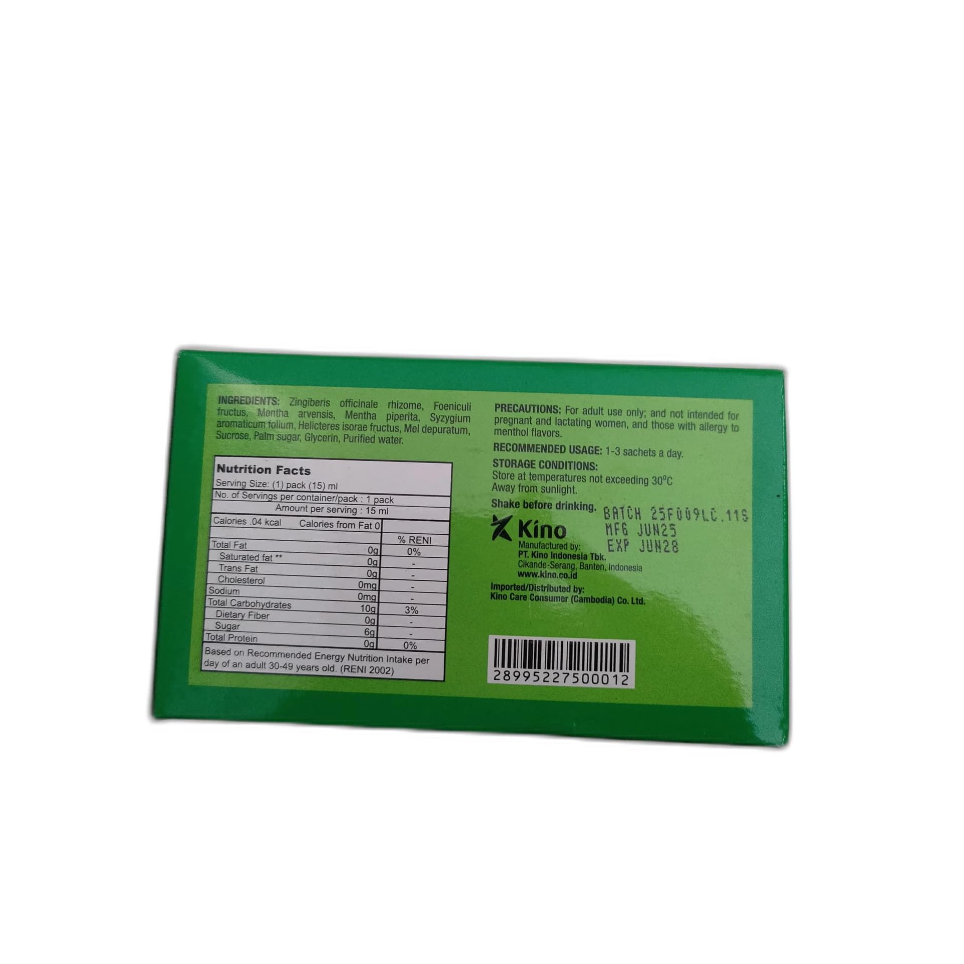 Kino Herbal Drink 15 ml / sachet