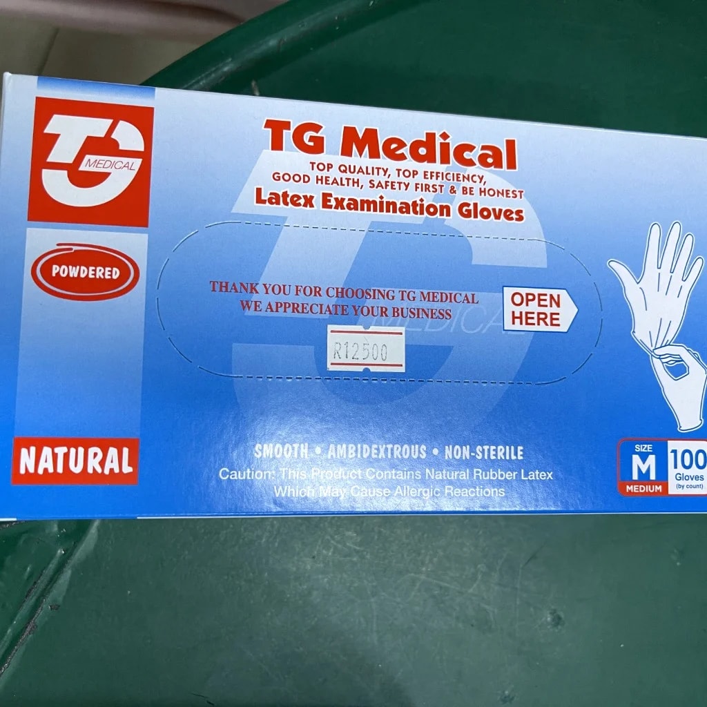 TG Medical Latex Examination Gloves Medium - Pharmacy Rotha 2