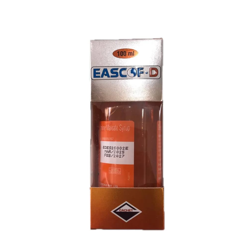 Eascof-D 10 mg / 5 mg / 2 mg per 5 ml (100 ml)
