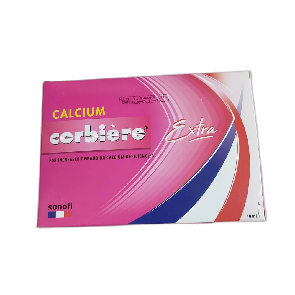 Calcium Corbière Extra 10 ml per ampoule