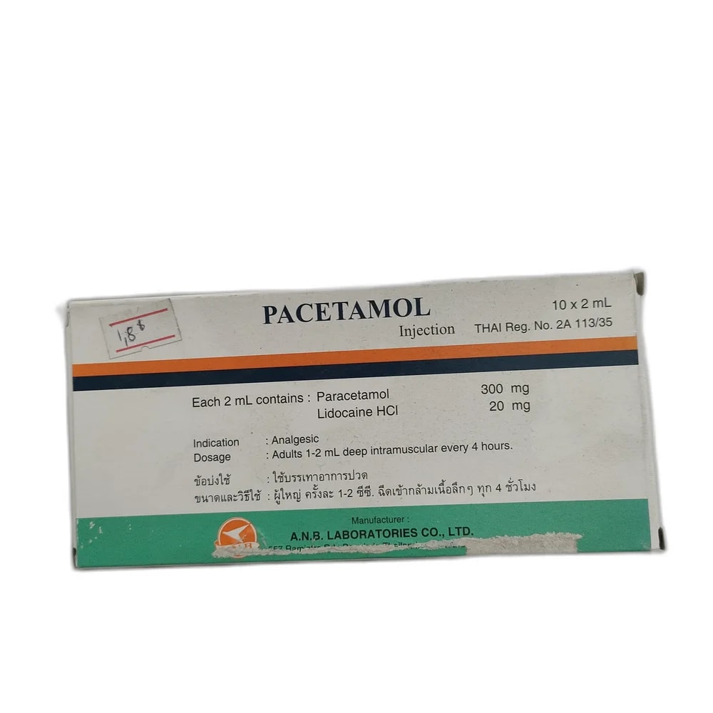Pacetamol 300 mg / 20 mg per 2 ml - MEY PHARMA PHARMACY