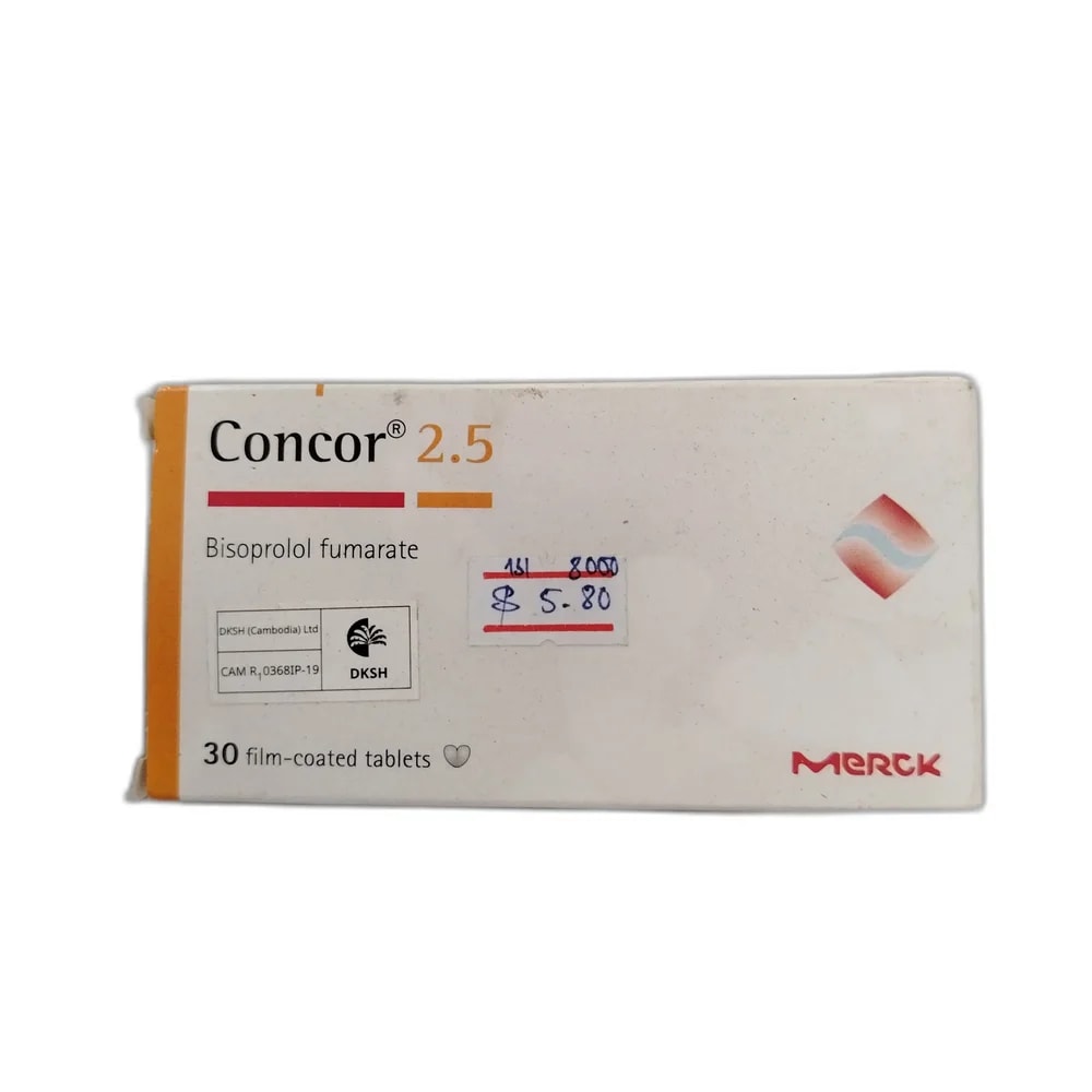 Concor 2.5 2.5 mg - Oudom Puthik Pharmacy